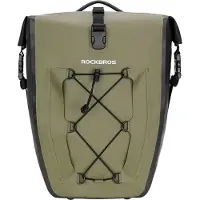 RockBros 1 pcs Sacoche de vélo pour porte-bagages, 25L-32L, étanche, vert