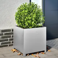Prolenta Maison Exclusive - Bac à plantes 50 x 50 x 50 cm Acier galvanisé