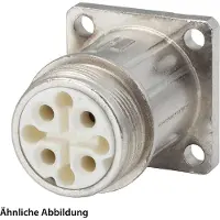 Hummel SET avec contacts Connecteur M16, insert à souder droit, nombre de pôles 3+4+PE, prise murale avant - 1 pièce