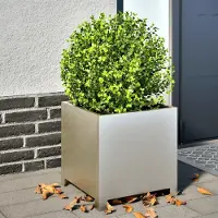Prolenta Maison Exclusive - Bac à plantes 40 x 40 x 40 cm en acier inoxydable