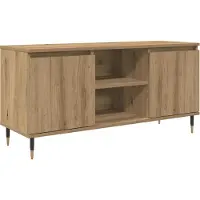 Syfax Meuble TV Chêne artisanal 104 x 35 x 50 cm Bois d'ingénierie