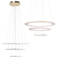 Toolight Lampe Suspendue Led G042-3CP Gold