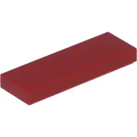 LEGO 1x3 carreaux 63864 - 50 pièces rouge foncé
