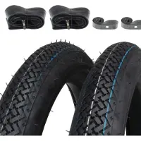 Kenda 2x Pneus K77 2.00-17 (2 x 17 - 21 x 2,0) 22B TT + chambre à air + fond de jante