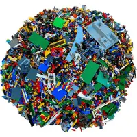 LEGO 1 kilo kg - Briques Dalles spéciales multicolores - Kiloware
