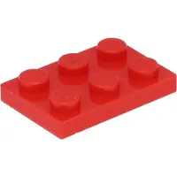 LEGO 2x3 plaques 3021 - 50 pièces rouge