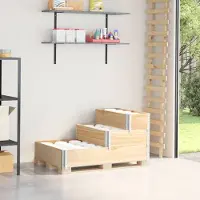 Prolenta Maison Exclusive - Jardinière surélevée à 3 niveaux 120 x 80 cm en pin massif