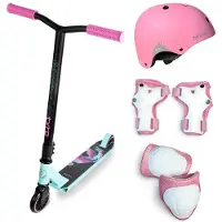 Movino Ensemble de freestyle avantageux avec protecteurs TYRO MINT-PINK