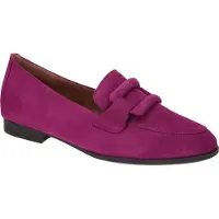 Gabor : chaussures basses, mocassins, couleur rouge, chaussures de loisirs