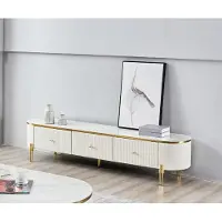 Xl Moebel Gmbh Support TV RTV Lowboard Blanc Moderne Salon Sideboard Bois Nouveau