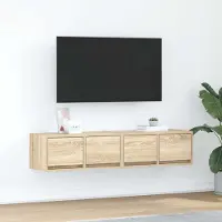 Prolenta Maison Exclusive - Meubles TV 2 pièces Chêne Sonoma 60x31x25,5 cm Matériau dérivé du bois