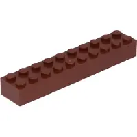 LEGO 2x10 brique 3006 rouge-brun 50 pièces