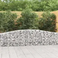 Prolenta Maison Exclusive - Paniers à gabions arqués 15 pcs 400x30x60/80 cm Fer galvanisé