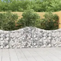 Prolenta Maison Exclusive - Paniers à gabions arqués 5 pcs 200x30x80/100 cm Fer galvanisé