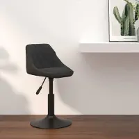 Prolenta Maison Exclusive - Tabouret de bar en velours noir