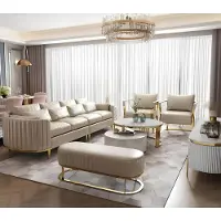AEA Canapé en cuir Canapé Coussin 5pcs Salon Set Garniture Canapé Set Coussin