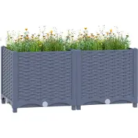Prolenta Maison Exclusive - Potager surélevé 80 x 40 x 38 cm en polypropylène