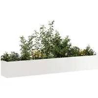 Prolenta Maison Exclusive - Bac à plantes 280x40x40 cm en acier inoxydable