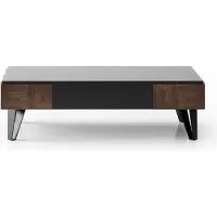 Xl Moebel Gmbh Elégante table basse en bois marron de style moderne