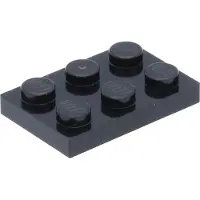 LEGO 2x3 plaques 3021 - 50 pièces noir