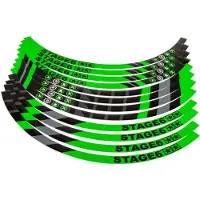 Stage6 kit d'autocollants de jantes 17 pouces Vert