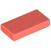 LEGO 1x2 carreaux 3069 - 100 pièces Coral