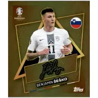 Topps SVN SP - Benjamin Sesko - Joueur étoile - Signe d'or - 2024
