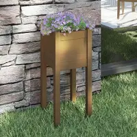 Prolenta Maison Exclusive - Bac à plantes brun miel 31x31x70 cm Bois massif Pin
