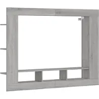 Syfax Meuble TV sonoma gris 152x22x113 cm bois d'ingénierie