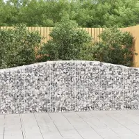 Prolenta Maison Exclusive - Paniers à gabions arqués 10 pcs 400x50x80/100 cm Fer galvanisé