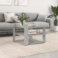 Prolenta Maison Exclusive - Table basse Gris Sonoma 58x58x40 cm Matériau dérivé du bois