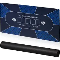 Northix Tapis de table de poker antidérapant, 120 x 60 cm