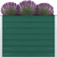 Syfax Jardinière 100 x 100 x 77 cm Acier galvanisé Vert