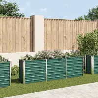 Prolenta Maison Exclusive - Potager surélevé Acier galvanisé 240×40×77 cm Vert