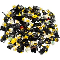 LEGO 5x Mini Figurines City Policier noir Accessoires mélangés au hasard