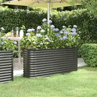 Prolenta Maison Exclusive - Lit surélevé de jardin Acier galvanisé Anthracite