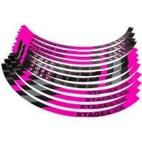 Stage6 Kit d'autocollants pour jantes de scooter 10 pouces rose