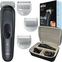 Braun Rasoir corporel BG3340 Rasoir pour hommes Noir avec étui et accessoires