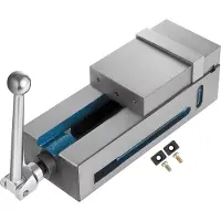 Vevor Étau à serrage haute précision pour établi Largeur de mâchoire 4 pouces Étau CNC à mâchoire fixe