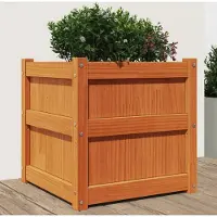 Prolenta Maison Exclusive - Bac à plantes brun ciré 50x50x50 cm Bois massif Pin