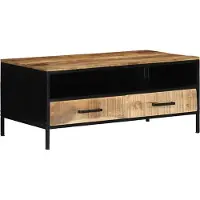 vidaXL 2025 Table basse contemporaine Marron 90 x 50 x 40 cm Bois massif Mango - Tables basses,Design 8756773 1parcel