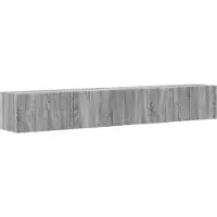 Syfax Meuble TV mural 2 pcs Gris Sonoma 98 x 31 x 29,5 cm
