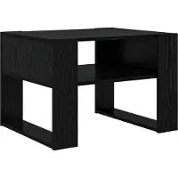 Syfax Table basse Chêne noir 66 x 53 x 45 cm Bois d'ingénierie