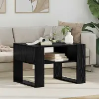 Prolenta Maison Exclusive - Table basse aspect chêne noir 66 x 53 x 45 cm Matériau dérivé du bois
