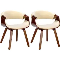 CLP lot de 2 chaises de salle à manger Foley