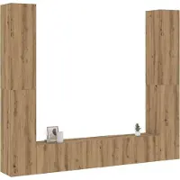 Prolenta Maison Exclusive - Meubles TV muraux 6 pcs chêne artisanal bois d'ingénierie