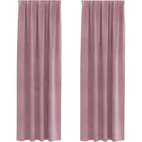 vidaXL Rideaux occultants 2 pcs rose foncé 140 x 245 cm velours