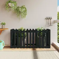 Prolenta Maison Exclusive - Potager surélevé design lattes noir 150x50x70 cm bois massif pin