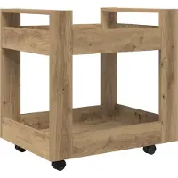 Syfax Trolley de Bureau Chêne artisanal 60 x 45 x 60 cm
