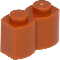 LEGO 1x2 Pallisade - 250 pièces Orange foncé